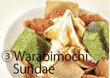 warabi mochi sundae