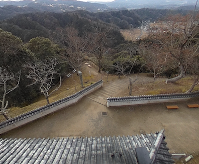 Front of the castle tower