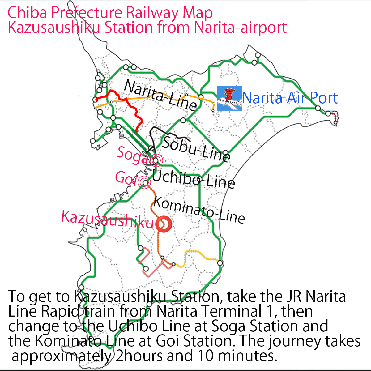 kazusaushiku station from airport