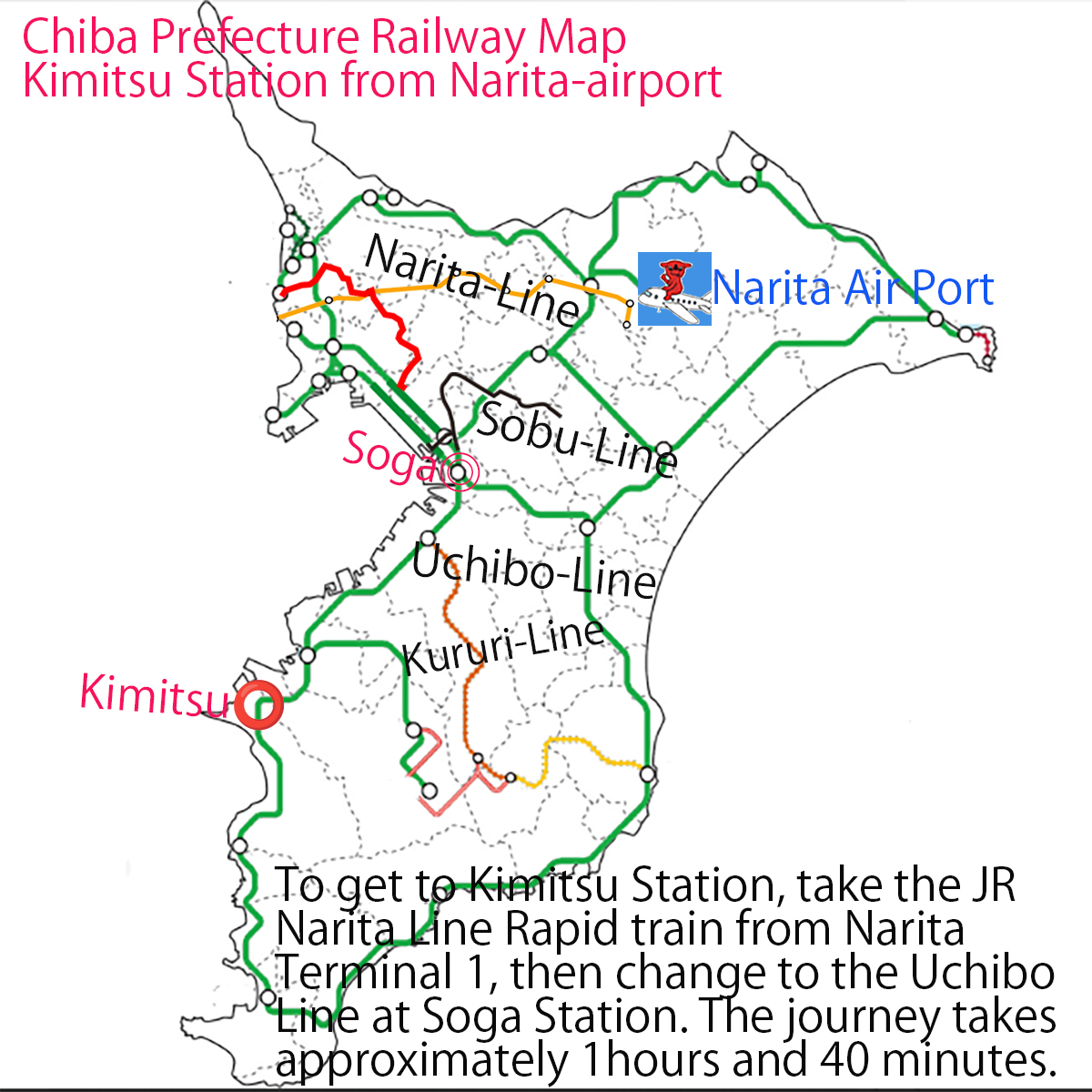 kimitsu station from airport