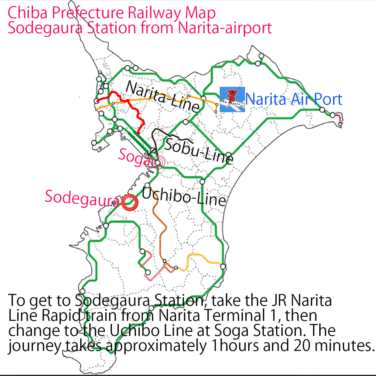 Sodegaura station from airport