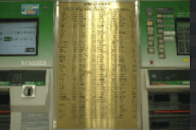 Braille ticket machine
